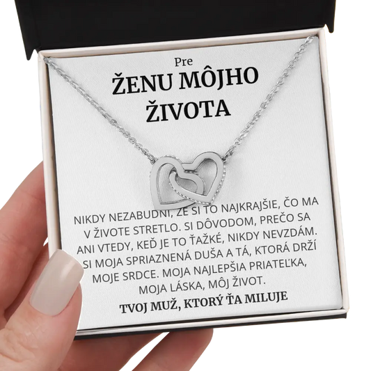 SK -1i Pre ženu môjho života – Náhrdelník so srdiečkami